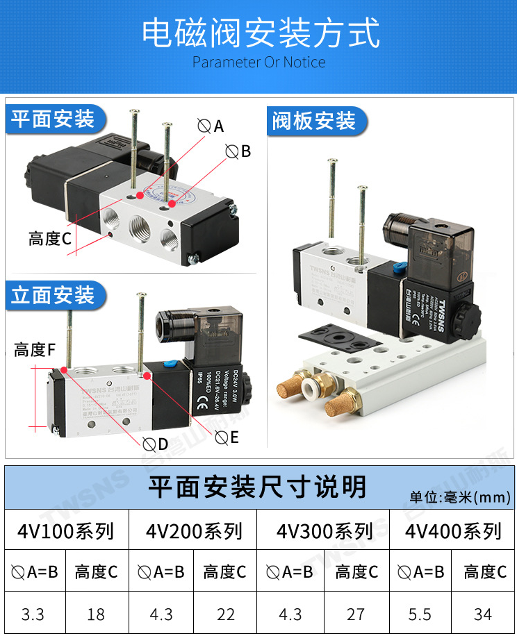 台湾山耐斯电磁阀安装方式